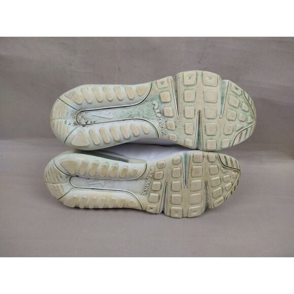 Nike Air Womens 2090 9.5 Triple White Paint Spatter Running Mesh Sneakers Shoes - Picture 7 of 13